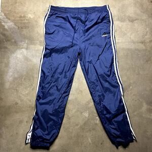 Adidas Track Pants Vintage Windbreaker XL Men's Blue